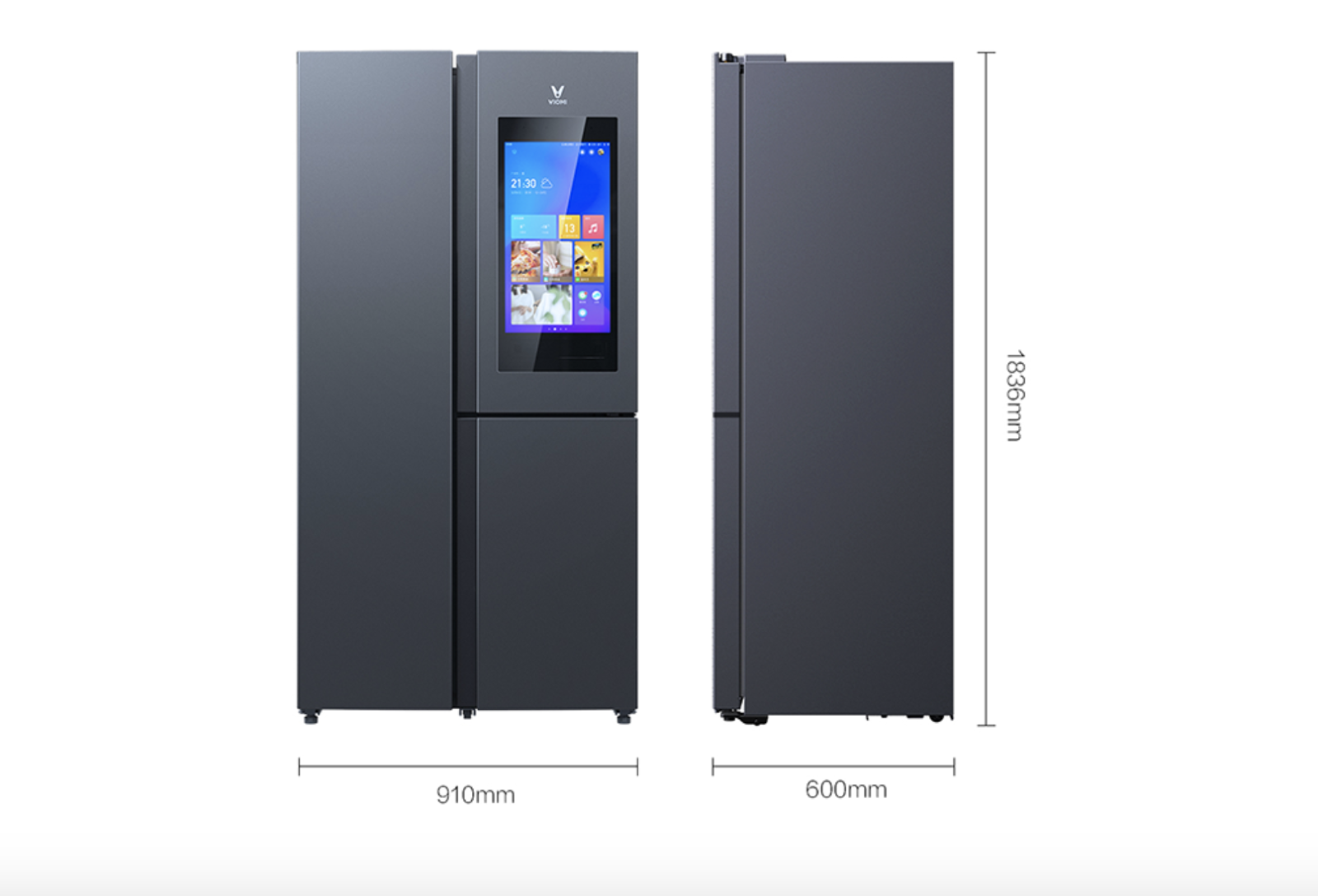 Kích thước Tủ Lạnh Xiaomi 21 Face 412L
