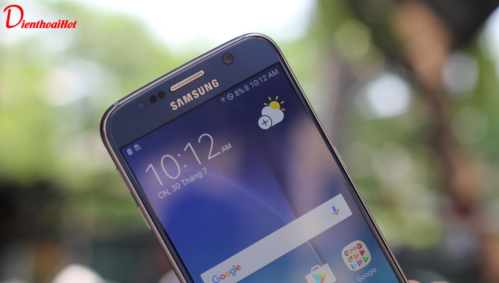 Logo Samsung sắc nét trên Samsung Galaxy S6 Tmobile