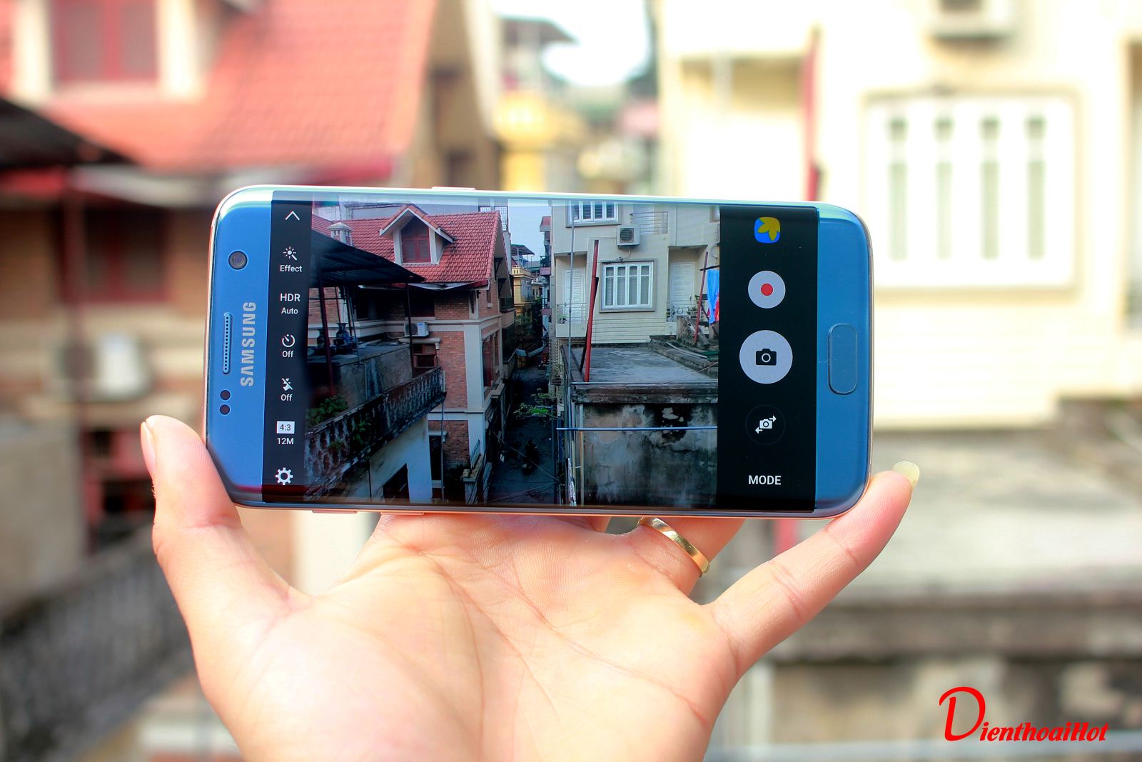 Camera sau của Samsung Galaxy S7 Edge Blue Coral xách tay