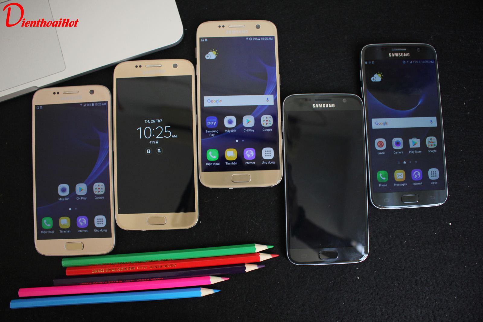 Ngoại hình của Samsung Galaxy S7 hàng xách tay