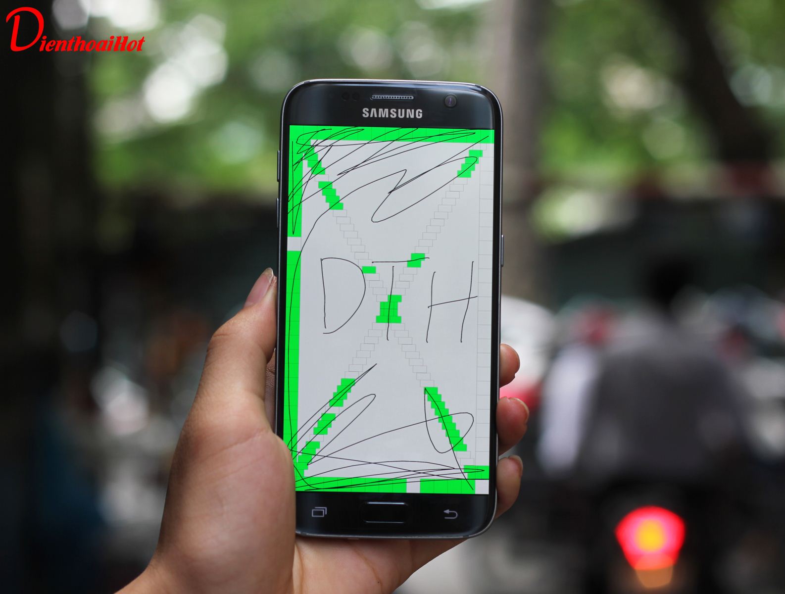 Test cảm ứng điện thoại Samsung S7 Xách Tay