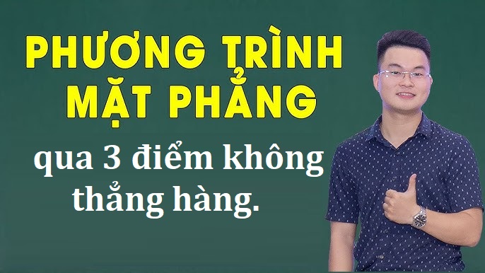 Viết phương trình mặt phẳng α đi qua 3 điểm A, B, C không thẳng hàng.
